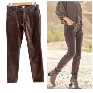 Garnet Hill Velvet Petite Size 2 Slim Pant 27 Inch Inseam Casual Style 33015